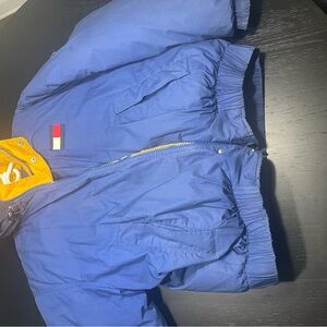 Tommy Hilfiger Royal Blue Jacket with Mustard Highlights